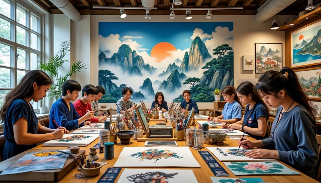 participez à un atelier unique à espaly-saint-marcel et plongez dans l'univers du manga tout en découvrant l'art raffinée de la peinture chinoise. un moment créatif et culturel à ne pas manquer !