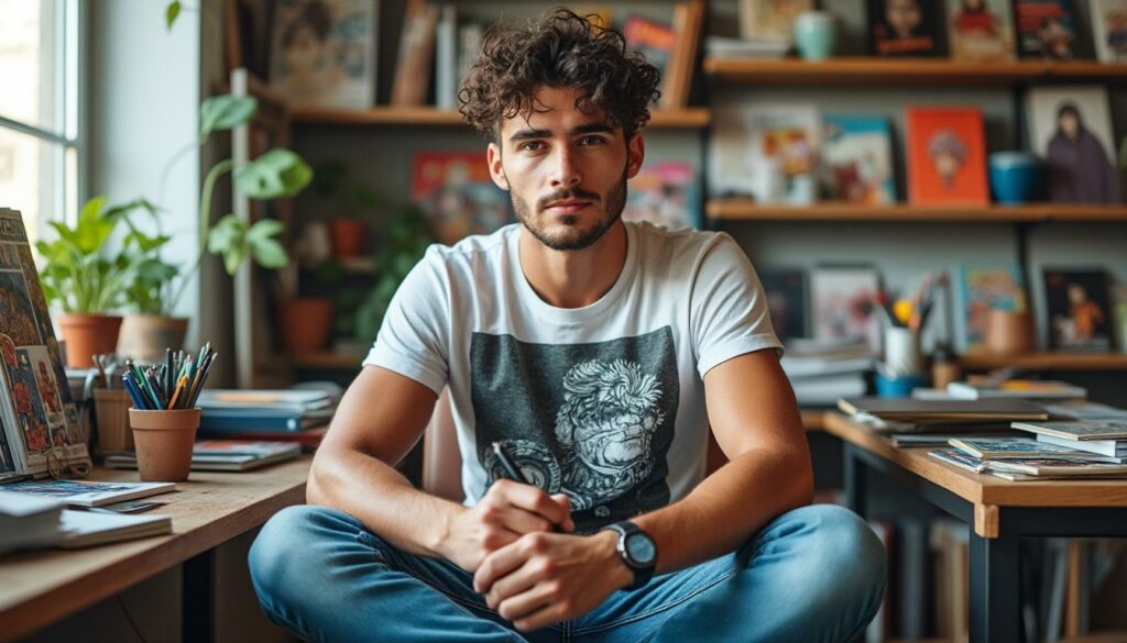 à 21 ans, noé flamanc de morlaix publie son premier manga intitulé « vivre sans manga, je ne peux pas », une œuvre passionnée qui célèbre l'amour pour cet art.