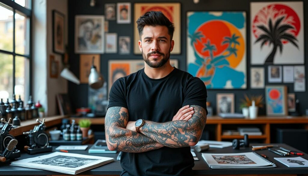 découvrez cédric, tatoueur près de caen, qui fait sensation avec la sortie de son premier manga acclamé par ses fans. un talent unique mêlant art du tatouage et bande dessinée.