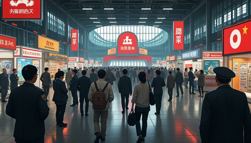 en chine, un salon du manga obligé de censurer toute référence au japon sous la pression des autorités locales, révélant les tensions culturelles et politiques autour de l'événement.